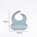 Le petit bavoir — Silicone à poche réglable