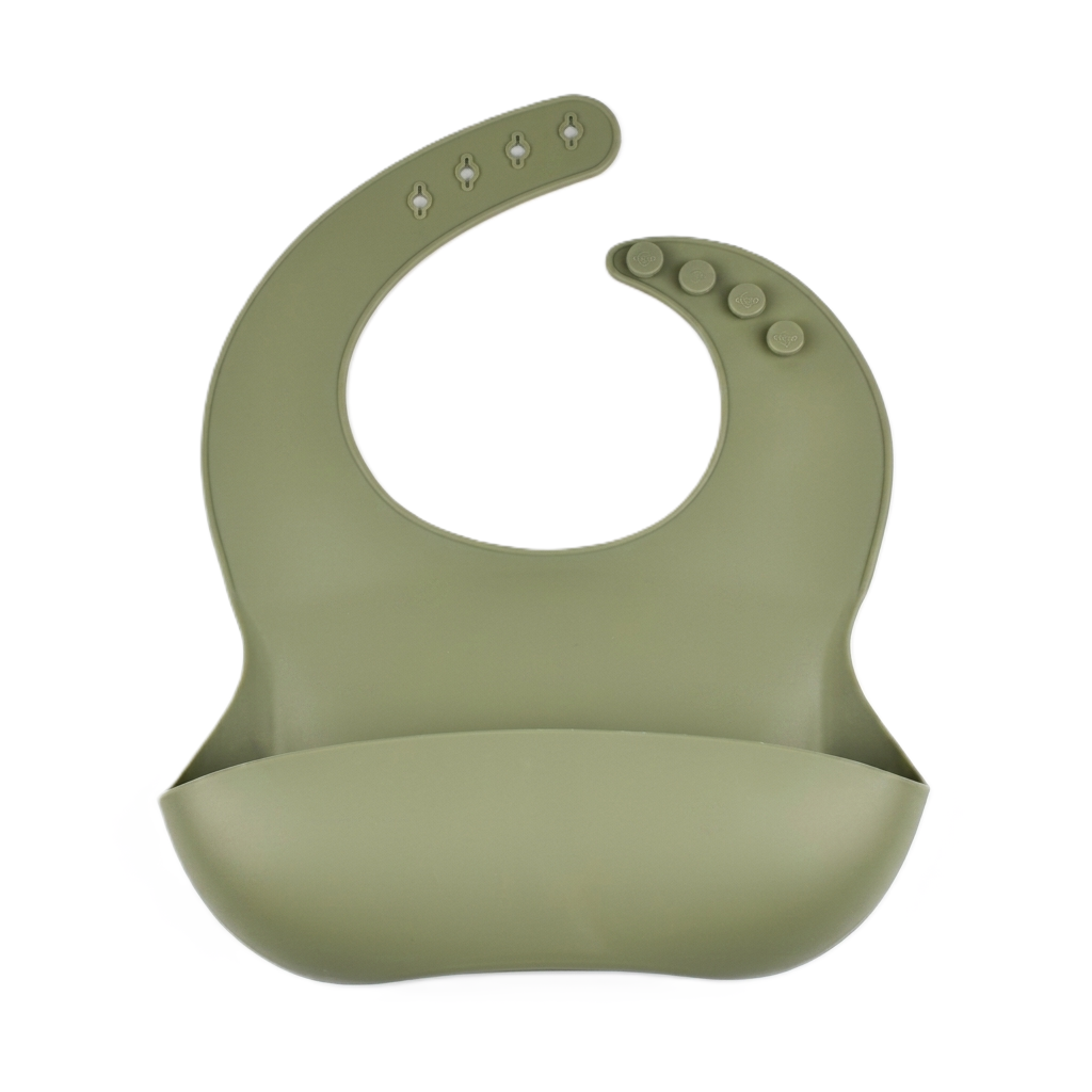 Le petit bavoir — Silicone à poche réglable